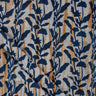 Blue Leaf Indigo Cotton Hand Block Print Fabric