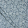 Blue Paisley Dabu Kashish Hand Block Printed Fabric