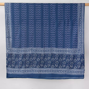 Blue Stripe Cotton Dupatta For Women's