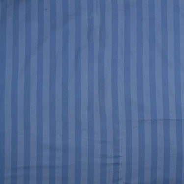 Blue Stripe Hand Block Printed Cotton Fabric