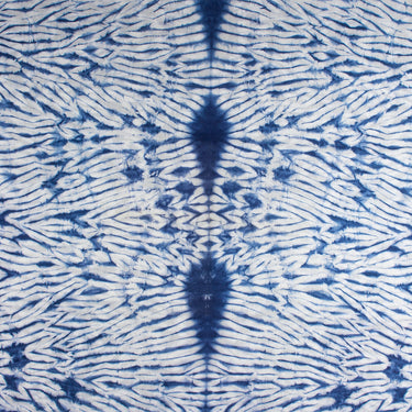 Blue Tie And Dye Shibori Cotton Fabric