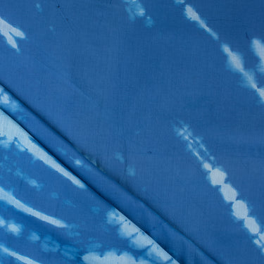 Blue Tie And Dye Shibori Handmade Cotton Fabric