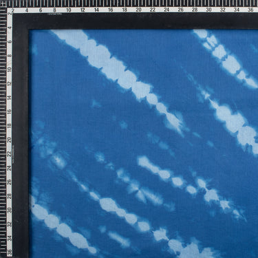 Blue Tie And Dye Shibori Handmade Cotton Fabric