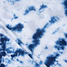 Blue and White Tie Dye Shibori Cotton Running Fabric