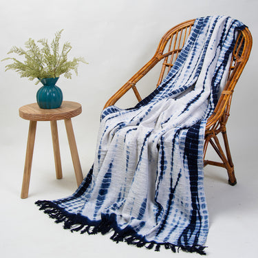 Bohemian Tie-Dye Throw Blanket