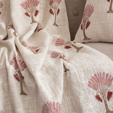 Boota Block Printed Throw Blanket for Couch