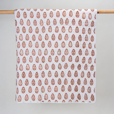 Boota Floral Printed Cotton Baby Blankets For Winter