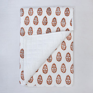 Boota Floral Printed Cotton Baby Blankets For Winter