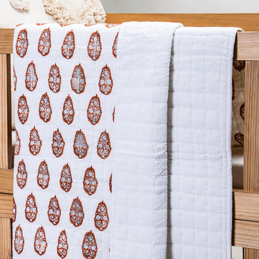 Boota Floral Printed Cotton Baby Blankets For Winter