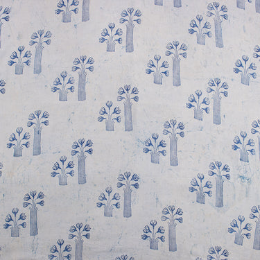Boota Indigo Blue Cotton Hand Block Print Fabric