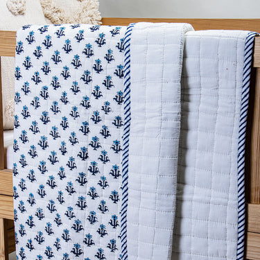 Booti Floral Printed Soft Cotton Baby Blankets