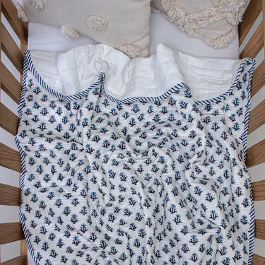 Booti Floral Printed Soft Cotton Baby Blankets