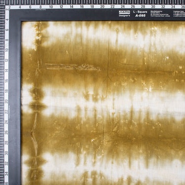 Brown And White Pure Cotton Tie Dye Shibori Fabric