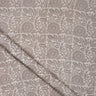 Brown Floral Pure Cotton Hand Block Printed Kashish Fabric