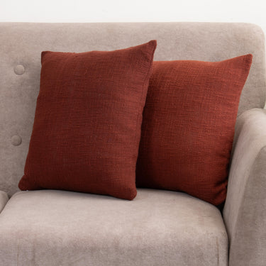 Brown Plain Cushion Cover Set of 6 Online