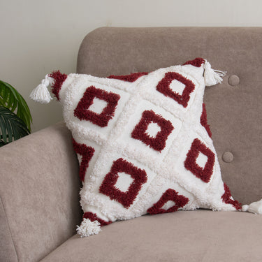 Premium Cotton Tufted Cushion Cover India