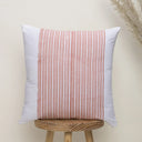 Peach Color Block Print Cotton 24x24 Cushion Covers Set Of 5 Online