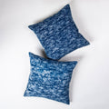 Blue Block Abstract Printed Cotton Cushion Cover 24x24 Online