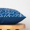 Abstract Block Blue Print Cotton Cushion Cover Set of 5 & 6 Online