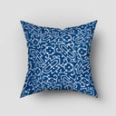 Abstract Block Blue Print Cotton Cushion Cover Set of 5 & 6 Online