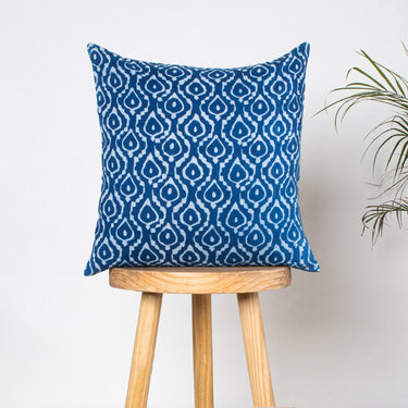 Custom Cushions Hand Block Indigo Blue Printed Cotton Online