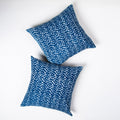 Custom Cushions Hand Block Indigo Blue Printed Cotton Online