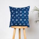 Hand Block Indigo Printed Cotton Cushion Set Of 5 Online