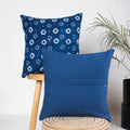 Hand Block Indigo Printed Cotton Cushion Set Of 5 Online