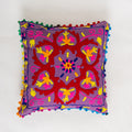 Cushion Covers Cotton Embroidered Pom Pom Jaipuri Cover