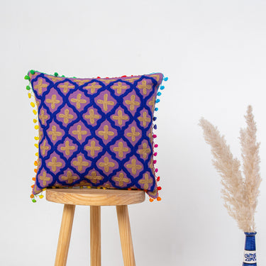 Hand Embroidered Cushion Covers Rangoli Cotton