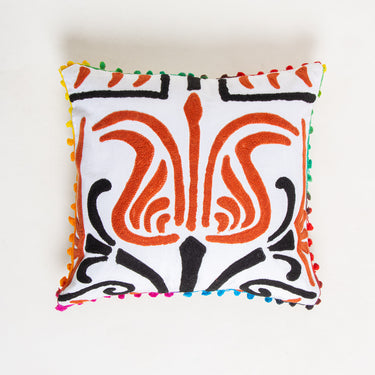 Embroidered Cushion Covers Cotton Hand Work Design