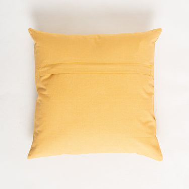 Yellow Cotton Embroidered Cushion Covers