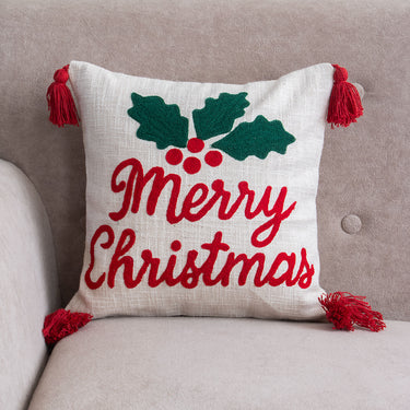 Christmas Themed Tufted Cushion Cover Set
