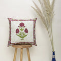 Block Print Cotton Luxury Cushion Cover Flower Design Online