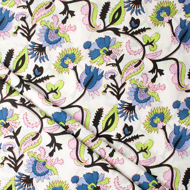 Cambric Mughal Hand Block Print Fabric