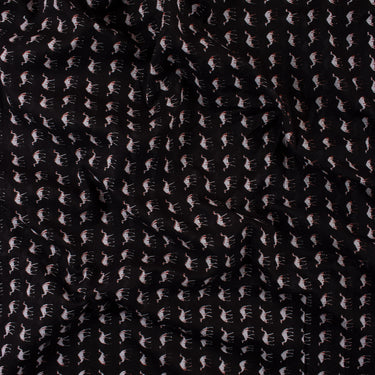 Camel Cotton Hand Block Print Fabric