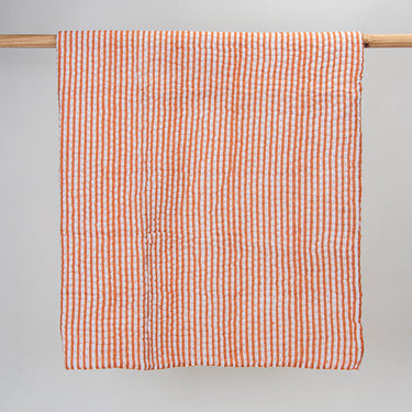 Cotton Baby Quilt Kantha Best Striped Block Printed