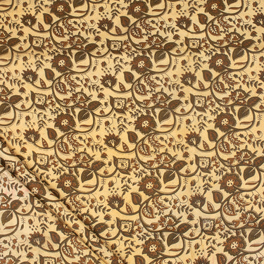 Cotton Floral Dabu Hand Block Print Fabric For Clothing