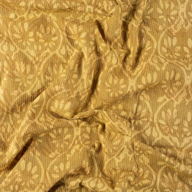 Cotton Floral Hand Block Printed Dabu Kantha Fabric