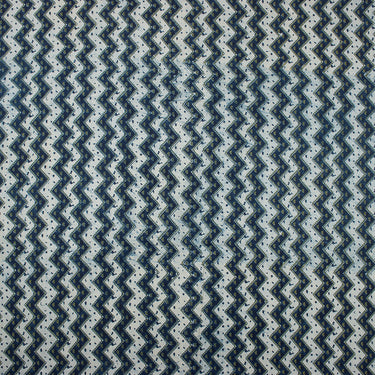 Cotton Hand Block Print Indigo Fabric