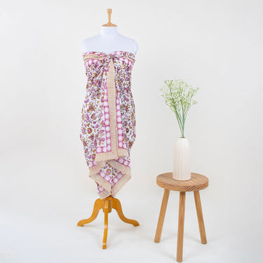 Cotton Hand Block Printed Beachwear Bikini Sarong