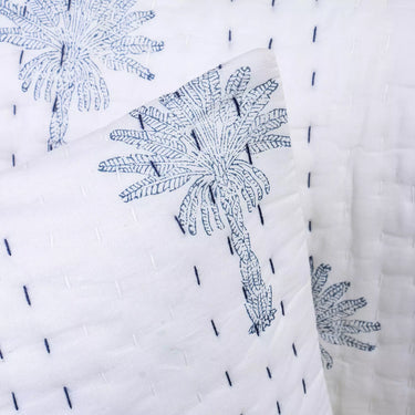 Cotton Kantha Soft Quilted Pillow Cover 