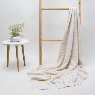 Cotton Knit Throw Blanket