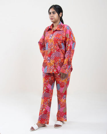 Cotton Printed Cord Set For Women