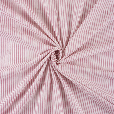 Cotton Striped Hand Block Print Fabric