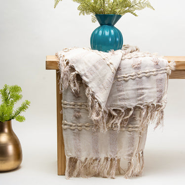 Cotton Woven Throw Blankets