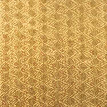 Cotton Yellow Kantha Indian Dabu Hand Block Printed Fabric