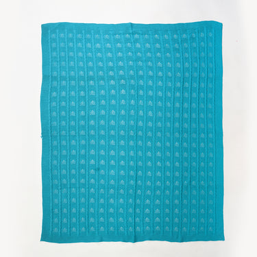 Cozy Cotton Knit Throw Blanket