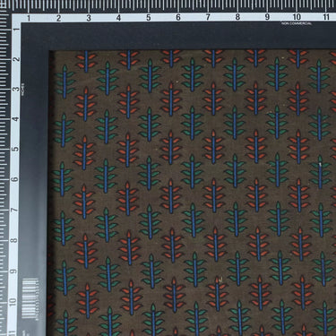Dabu Cotton Leaf Design Reversible Dress Fabric Online