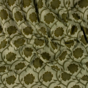 Dabu Floral Block Print Cotton Best Fabric for Summer